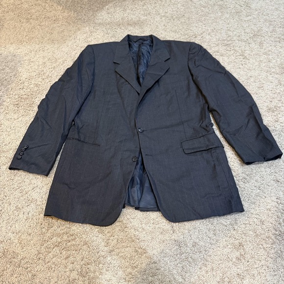 Hickey‎ Freeman Blazer Mens 41 Long Pinstripe Boardroom Jacket Barneys Suit NYC